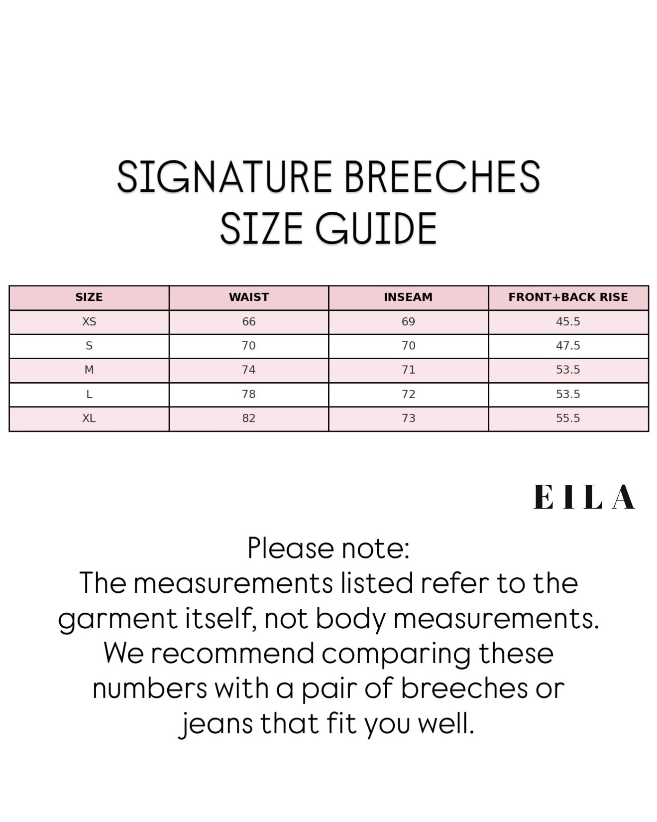 EILA Signature Breeches - White Kneegrip