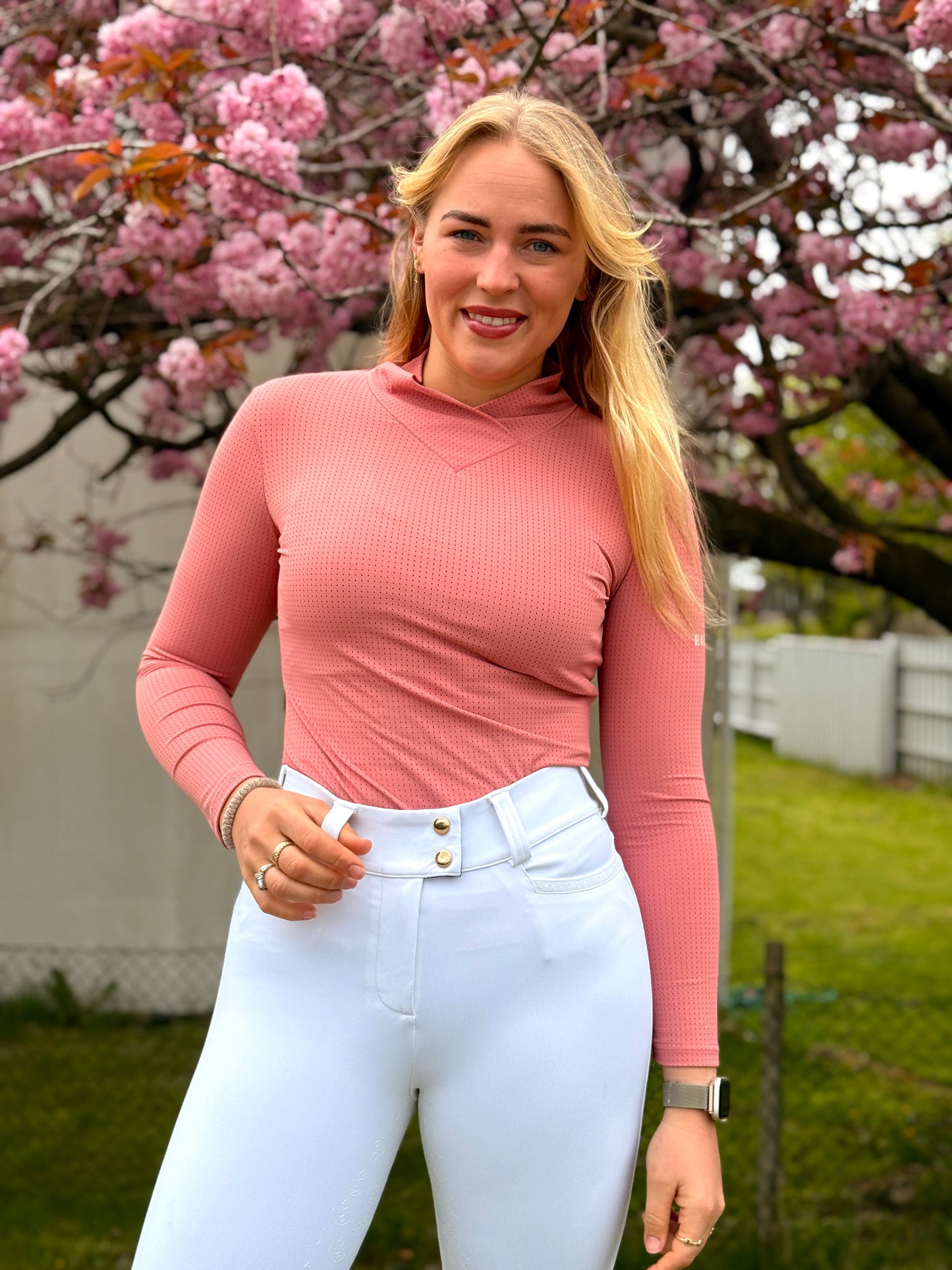 EILA Signature Breeches - White Fullgrip