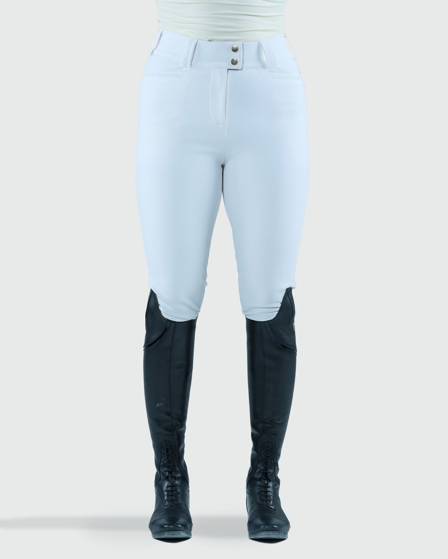 EILA Signature Breeches - White Fullgrip