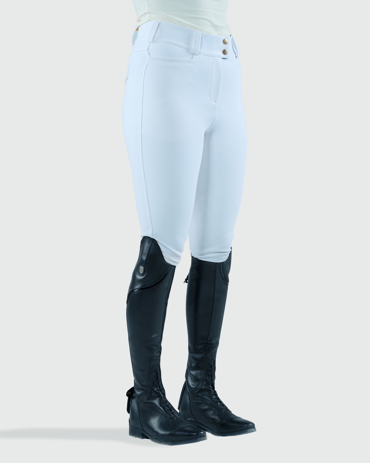 EILA Signature Breeches - White Fullgrip